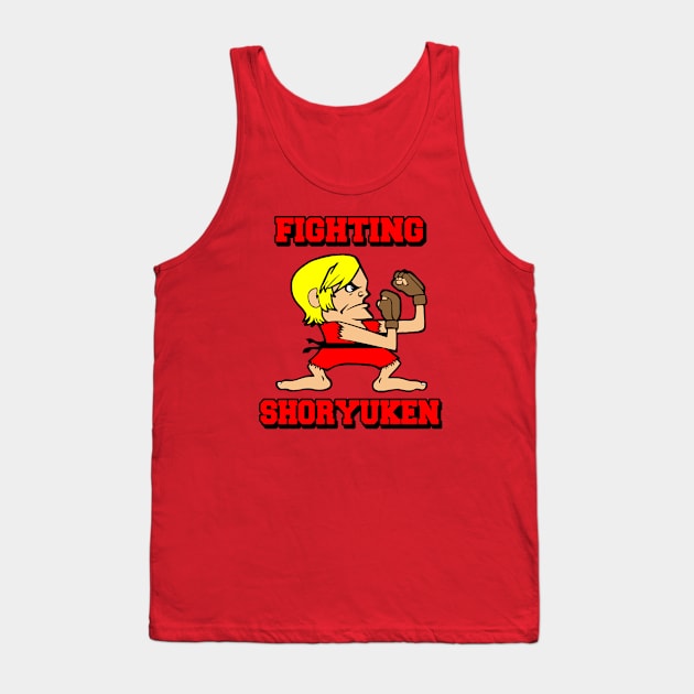 Fighting martial art game red Tank Top by buby87